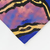 海のキノコ – クラゲ フリースブランケット (角)