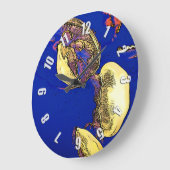 海のキノコ – クラゲ ラージ壁時計 (傾斜)