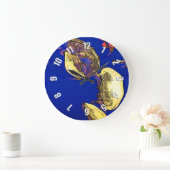 海のキノコ – クラゲ ラージ壁時計 (ホーム)