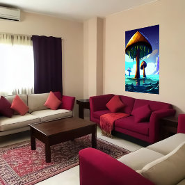 海のキノコ | AIアートポスター ポスター