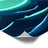 海のキノコ | AIアートポスター ポスター (角)