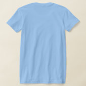 海のキュートなキャラクターとコーヒーの仲間たち Tシャツ (レイダウン裏面)