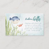 海のギフトノートの下で赤ちゃんシャワーカード エンクロージャーカード (正面)