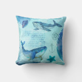 海のクジラ クッション (正面)