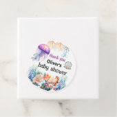 海のクラゲのベビーシャワーの下のああ男の子 フェイバータグ (インサイチュ)