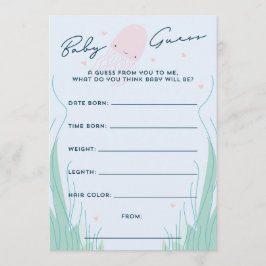 海のクラゲのベビー推測 招待状