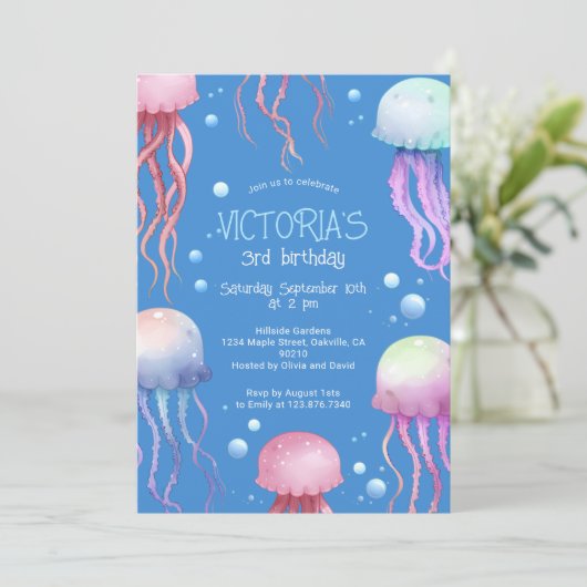 海のクラゲの誕生日パーティーの下で 招待状 (スタンド正面)