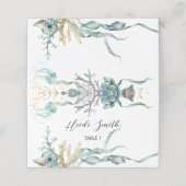 海のクラゲの食べ物または場所の下の水色 ロイヤリティカード (外部開封)