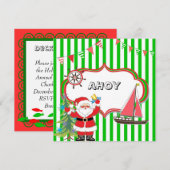 海のクリスマスパーティー招待状 招待状 (正面/裏面)