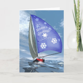 海のクリスマス シーズンカード