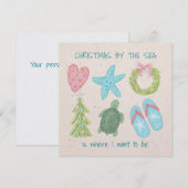 海のクリスマス シーズンカード (正面/裏面)