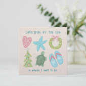 海のクリスマス シーズンカード (スタンド正面)