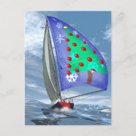 海のクリスマス シーズンポストカード