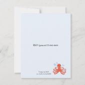 海のクリッターズ バースデーパーティー招待状 招待状 (裏面)