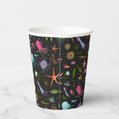 海のクリッター模様 紙コップ (右)