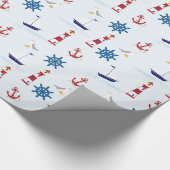 海のクール記号 ラッピングペーパー (角)