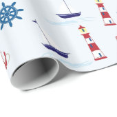 海のクール記号 ラッピングペーパー (ロールコーナー)