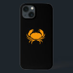海のグロー_オレンジ（黒いカニ） iPhone 13ケース<br><div class="desc">私たちの海グロー、海のアイコン、オレンジ色の黒いカニのiPad空気保護カバーケースで甲殻類にクラッシュを表示する。私たちの美味しいデザインは完全にカスタマイズ可能である。サイズ、位置、色、およびあなたはの本当のカニもしバ感じ、カニの数と背景色を変更できる。クリックカスタマイズだ行遠くにけ</div>