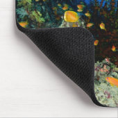 海のゴダイの魚の大きなグループ泳ぐ マウスパッド (コーナー)