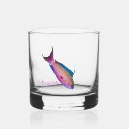 海のゴルディのための美しい夏の色 ウイスキーグラス