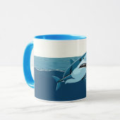 海のサメ マグカップ (正面左)
