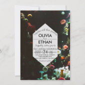 海のサンゴ礁の下の海軍サマー結婚ズ 招待状 (正面)