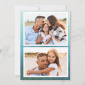 海のサン・ウォーターカラービーチの2枚の写真 シーズンカード (裏面)