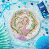 海のシェルフレームの下で人魚と ペーパープレート (パーティー)