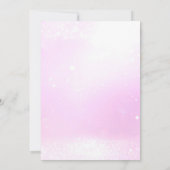 海のシャワーの下のエスニックヴィンテージ人魚ベビー 招待状 (裏面)