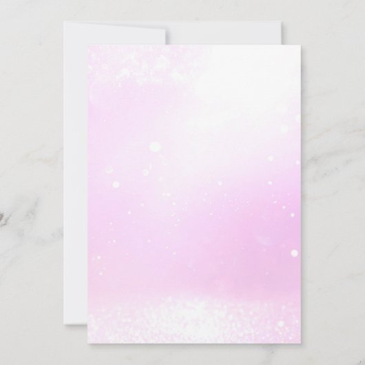 海のシャワーの下のエスニックヴィンテージ人魚ベビー 招待状 (裏面)