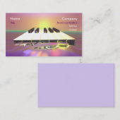 海のシャープ-ピアノ鍵 名刺 (正面/裏面)