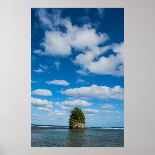 海のスタックに囲まれた海 ポスター (正面)