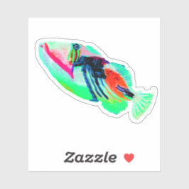 海のステッカーの下のハワイのヒューム・フィッシュ シール