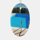 海のステップの青いプール セラミックオーナメント (右)