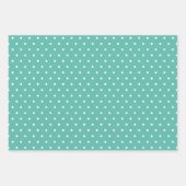 海のストライプ泡の緑の夏 ラッピングペーパーシート (正面3)