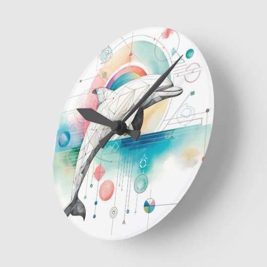 海のスペクトル – 壁時計 (傾斜)