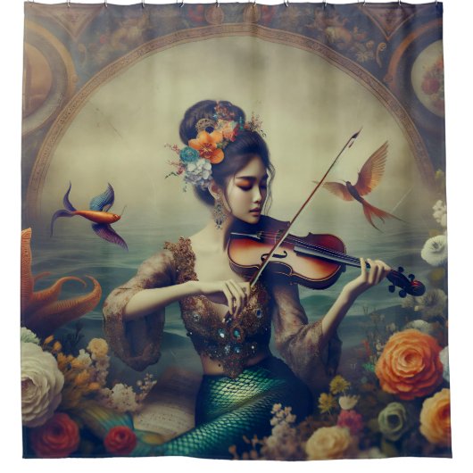 「海のセレナーデ」 シャワーカーテン (正面)