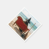 海のソファに座っている魔女 スタンダードカクテルナプキン (角)