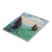 海のタイルのMonetの漁船 タイル (側面)