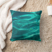 海のターコイズ水 クッション (ブランケット)