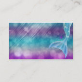 海のテーブル席の下で魅惑された人魚の尾 プレイスカード (裏面)