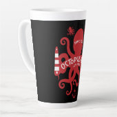海のテーマとファンタジー |タコ航海の| Mug Ser カフェラテマグ (左アングル)