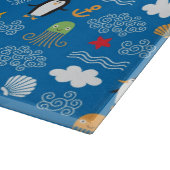 海のテーマのパターン カッティングボード (角)