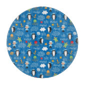 海のテーマのパターン カッティングボード (正面)