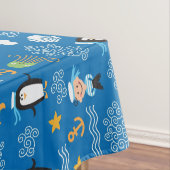 海のテーマのパターン テーブルクロス (インサイチュ)