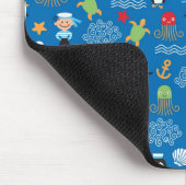 海のテーマのパターン マウスパッド (コーナー)