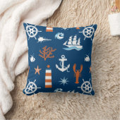 海のテーマパターン1 クッション (ブランケット)