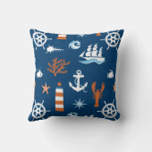 海のテーマパターン1 クッション (裏面)