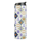 海のテーマパターン2 タンブラー (回転左)