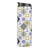 海のテーマパターン2 タンブラー (回転右)